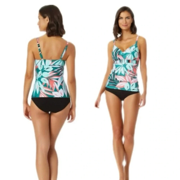 ANNE COLE SIGNATURE Zesty Tropical Tankini Top(no bottoms) NWT #003 - Picture 4 of 5